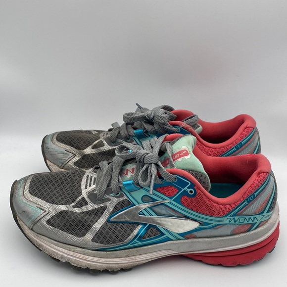 Brooks Ravenna 7 Athletic Women's Running Sneaker Silver Pink 1202081B127 Size 8 - Picture 1 of 8